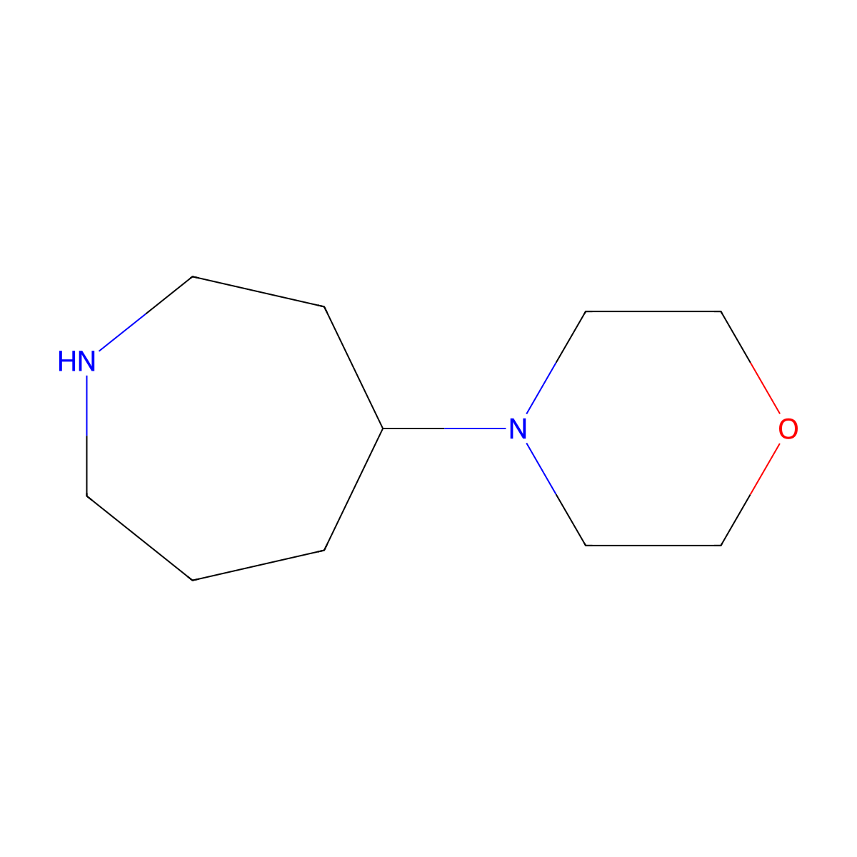 4-(Morpholin-4-yl)azepane molecular structure, CAS 858453-96-0