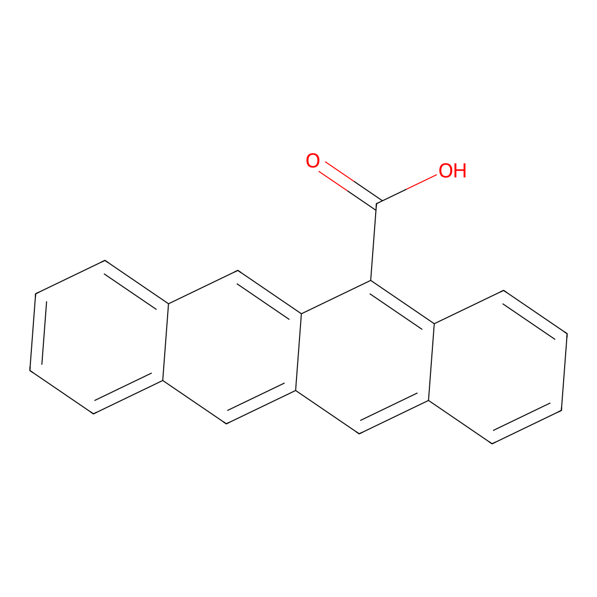 5-Tetracenecarboxylic acid molecular structure, CAS 858455-70-6