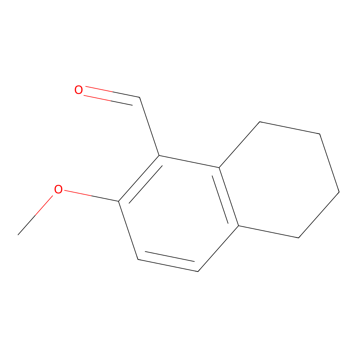5,6,7,8-Tetrahydro-2-methoxy-1-naphthalenecarboxaldehyde molecular structure, CAS 858457-05-3