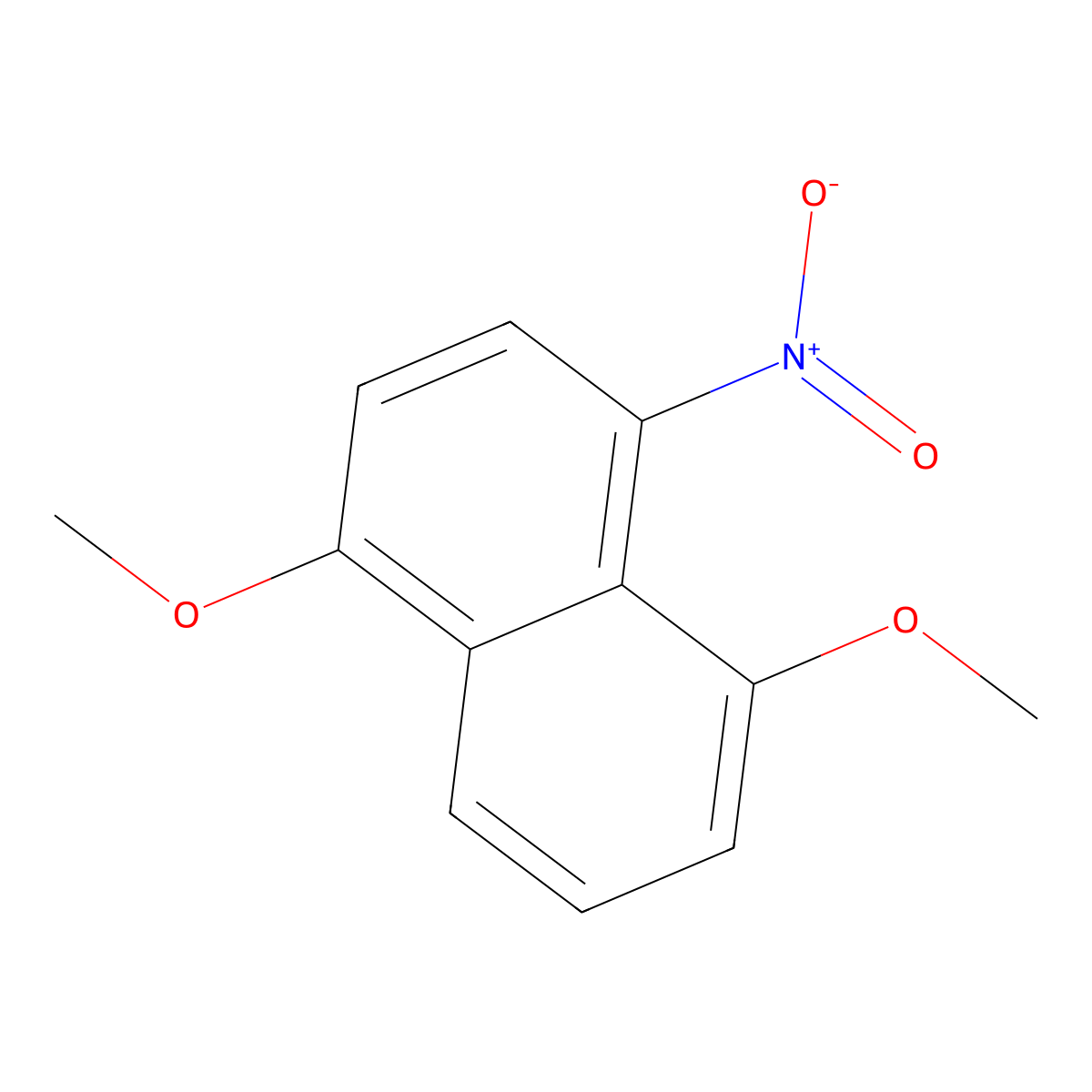 1,5-Dimethoxy-4-nitronaphthalene molecular structure, CAS 858458-25-0
