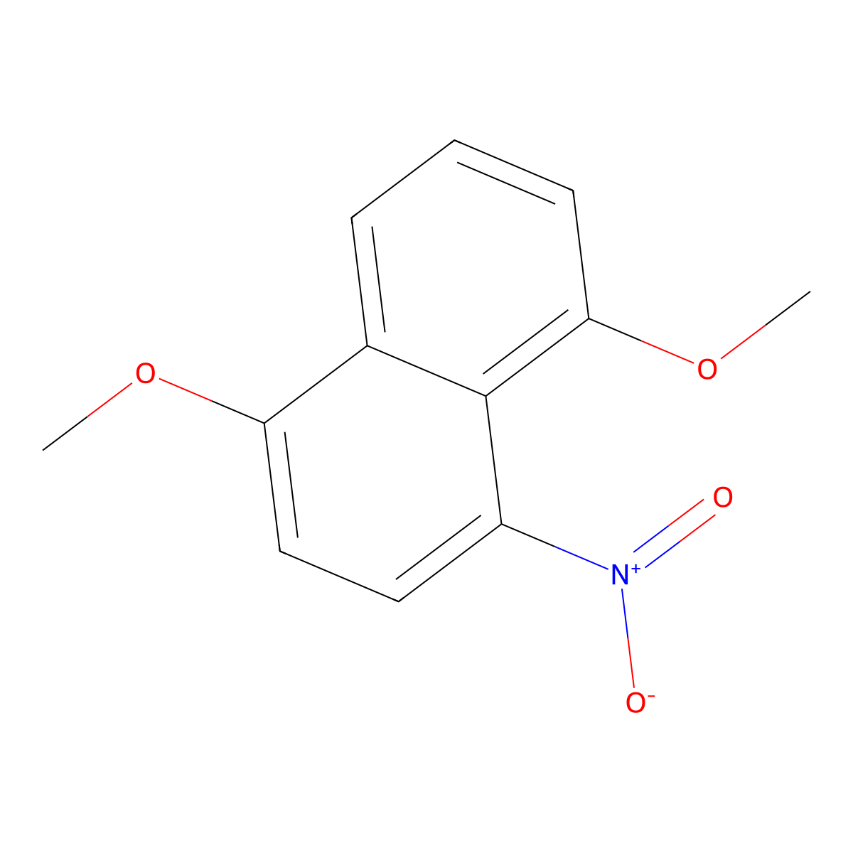 1,5-Dimethoxy-4-nitronaphthalene molecular structure, CAS 858458-25-0