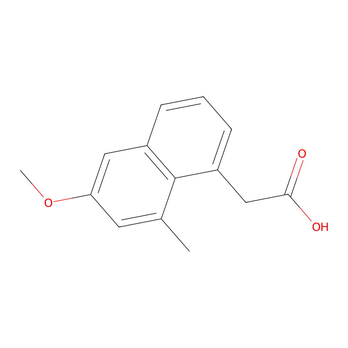 2-(6-Methoxy-8-methylnaphthalen-1-yl)acetic acid molecular structure, CAS 858459-45-7