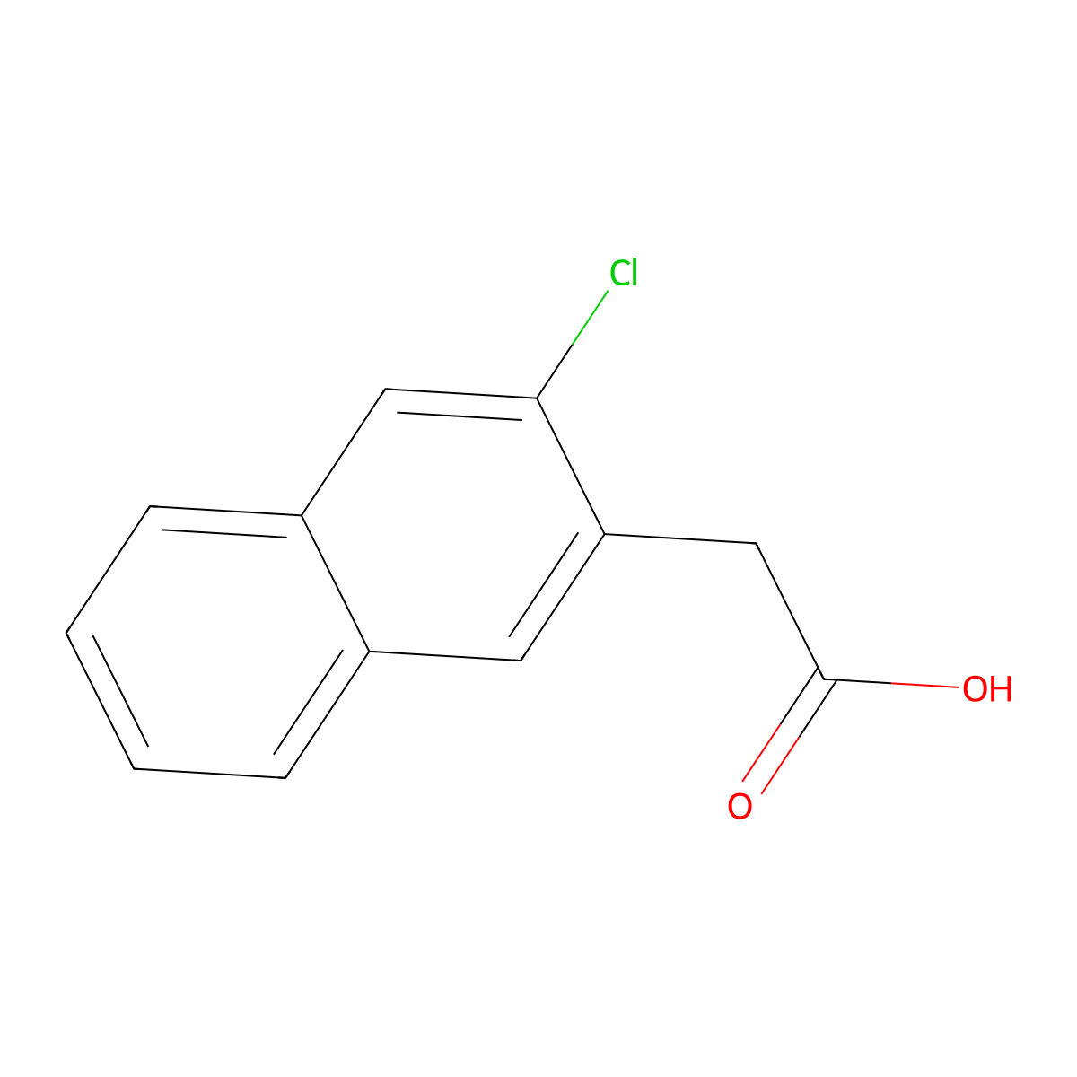 2-(3-Chloronaphthalen-2-yl)acetic acid molecular structure, CAS 858460-30-7