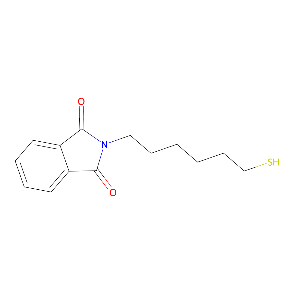 2-(6-sulfanylhexyl)-2,3-dihydro-1H-isoindole-1,3-dione molecular structure, CAS 85847-47-8