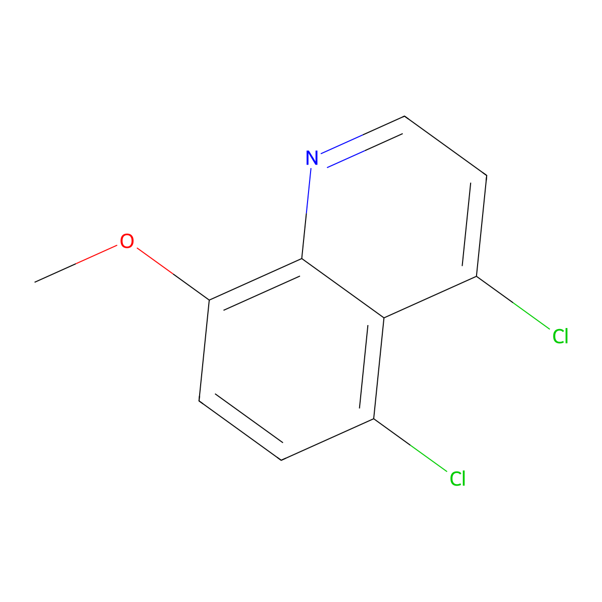 4,5-Dichloro-8-methoxyquinoline molecular structure, CAS 858470-85-6