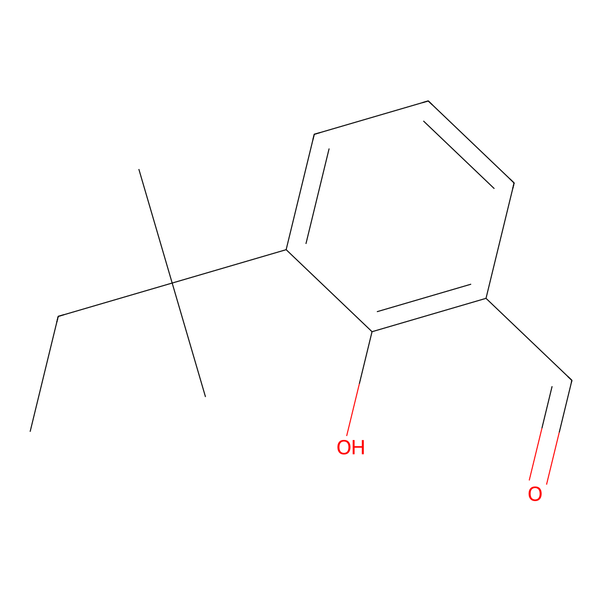 3-(1,1-Dimethylpropyl)-2-hydroxybenzaldehyde molecular structure, CAS 858478-81-6