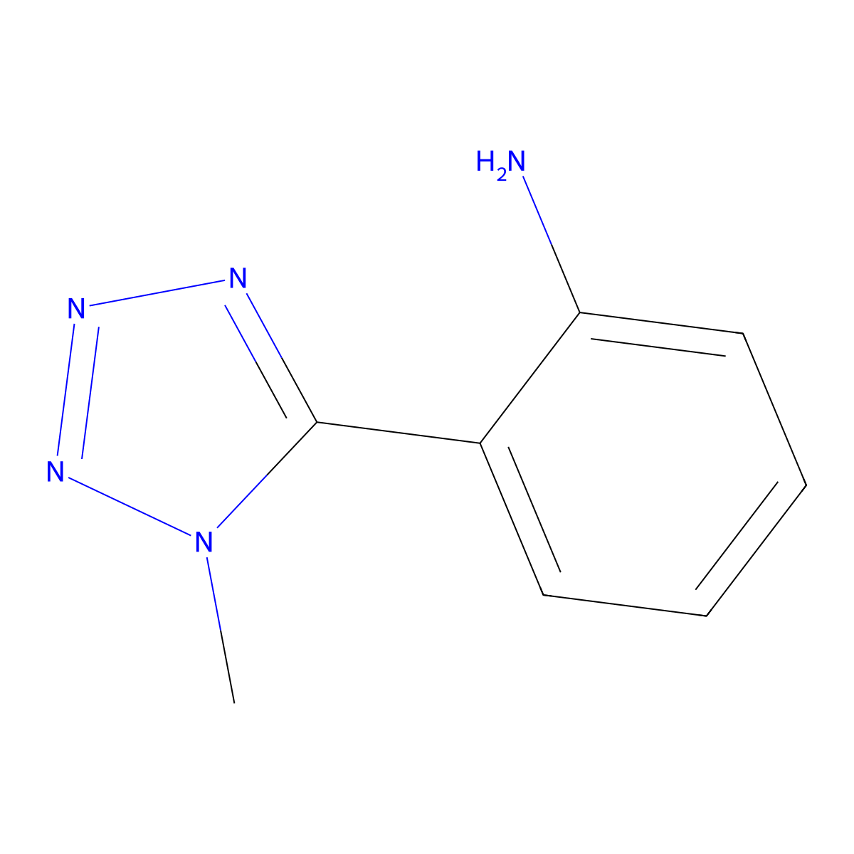 2-(1-methyl-1H-tetrazol-5-yl)aniline molecular structure, CAS 858484-20-5