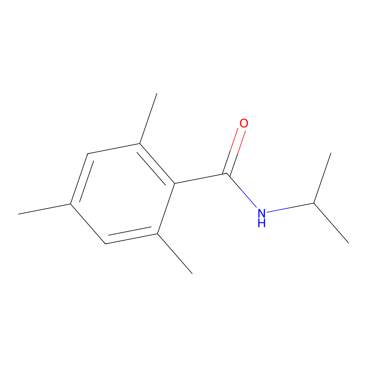 2,4,6-trimethyl-N-propan-2-ylbenzamide molecular structure, CAS 858491-24-4