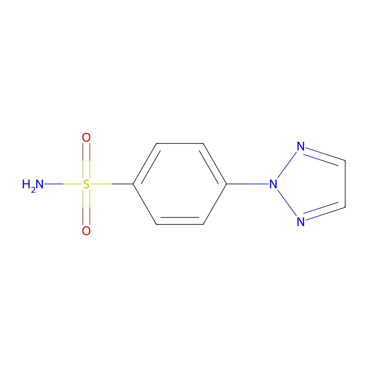 4-(2H-1,2,3-triazol-2-yl)benzene-1-sulfonamide molecular structure, CAS 858501-98-1
