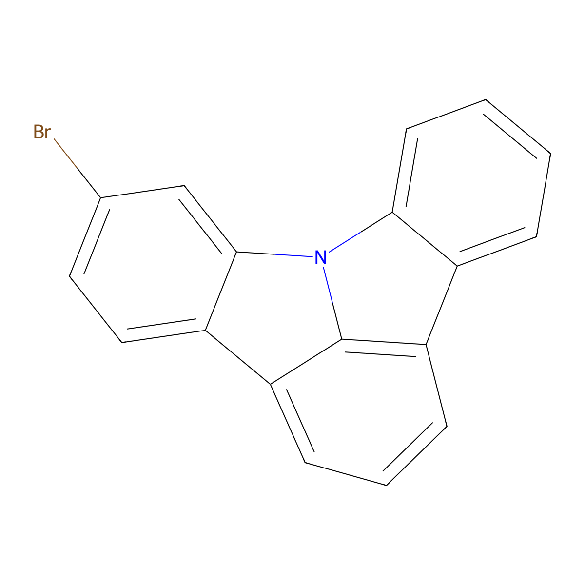 6-Bromoindolo[3,2,1-jk]carbazole molecular structure, CAS 858507-84-3