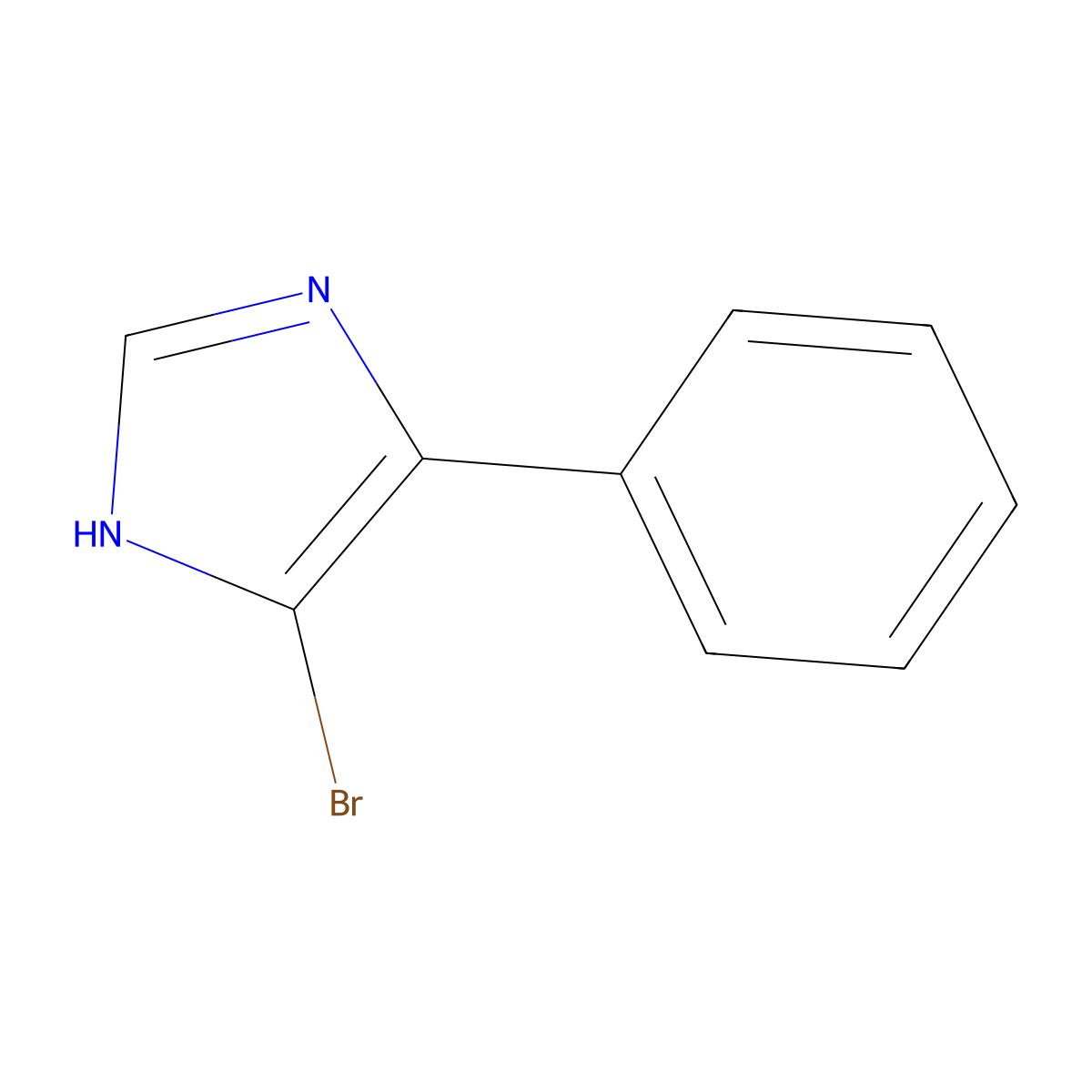 5-Bromo-4-phenyl-1H-imidazole molecular structure, CAS 858514-11-1