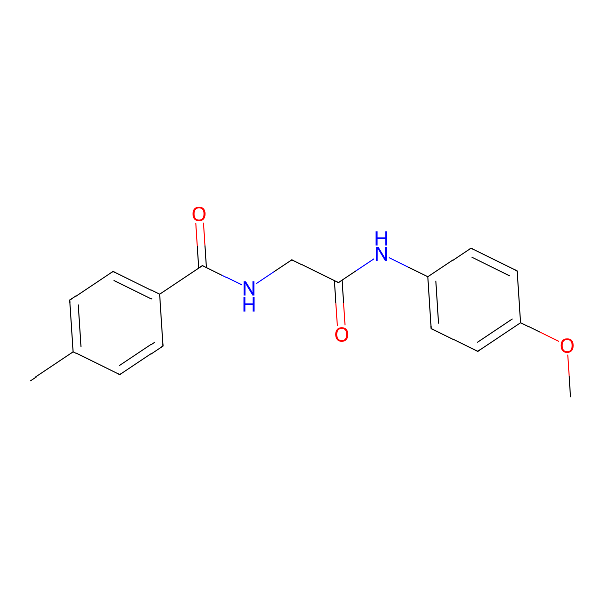 N-(4-methoxyphenyl)-2-[(4-methylphenyl)formamido]acetamide molecular structure, CAS 858549-52-7
