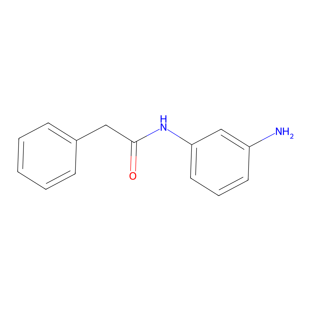 N-(3-aminophenyl)-2-phenylacetamide molecular structure, CAS 85856-32-2