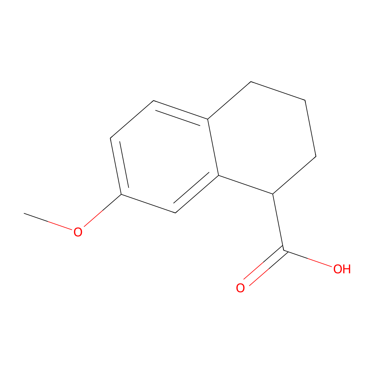 7-Methoxy-1,2,3,4-tetrahydronaphthalene-1-carboxylic acid molecular structure, CAS 85858-95-3