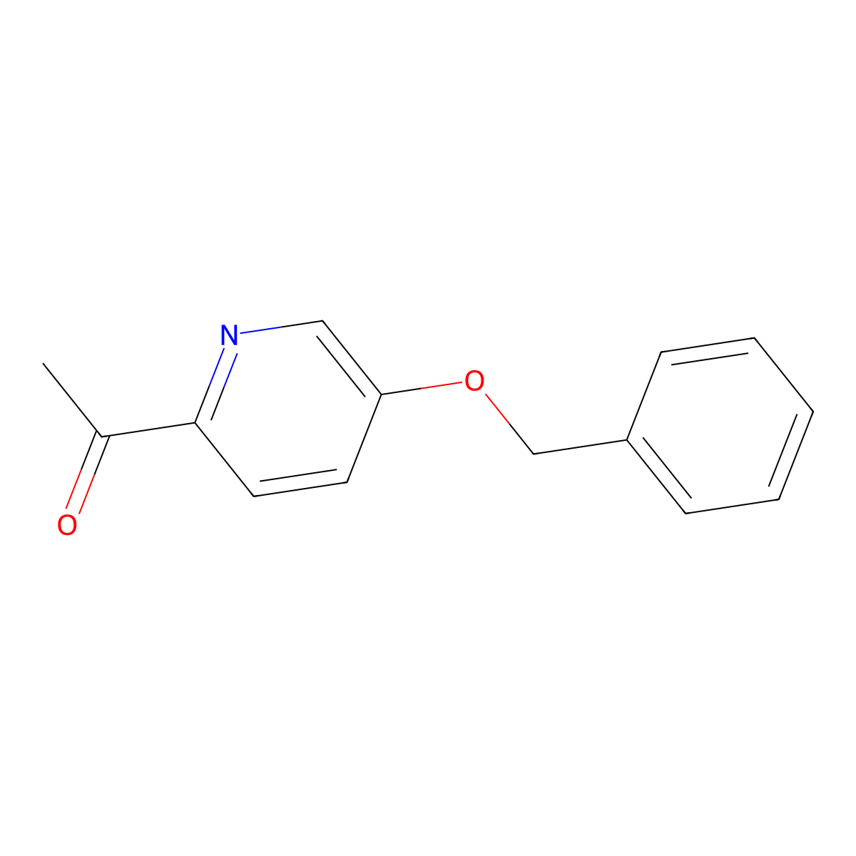1-[5-(Benzyloxy)pyridin-2-yl]ethan-1-one molecular structure, CAS 858597-92-9
