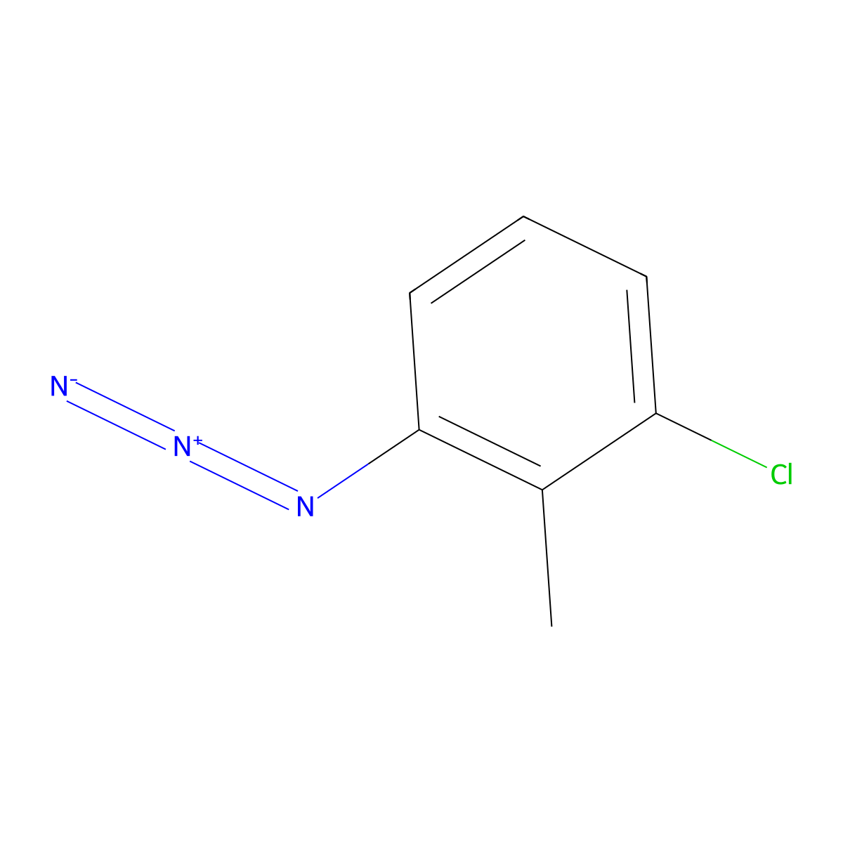 1-Azido-3-chloro-2-methylbenzene molecular structure, CAS 85862-52-8