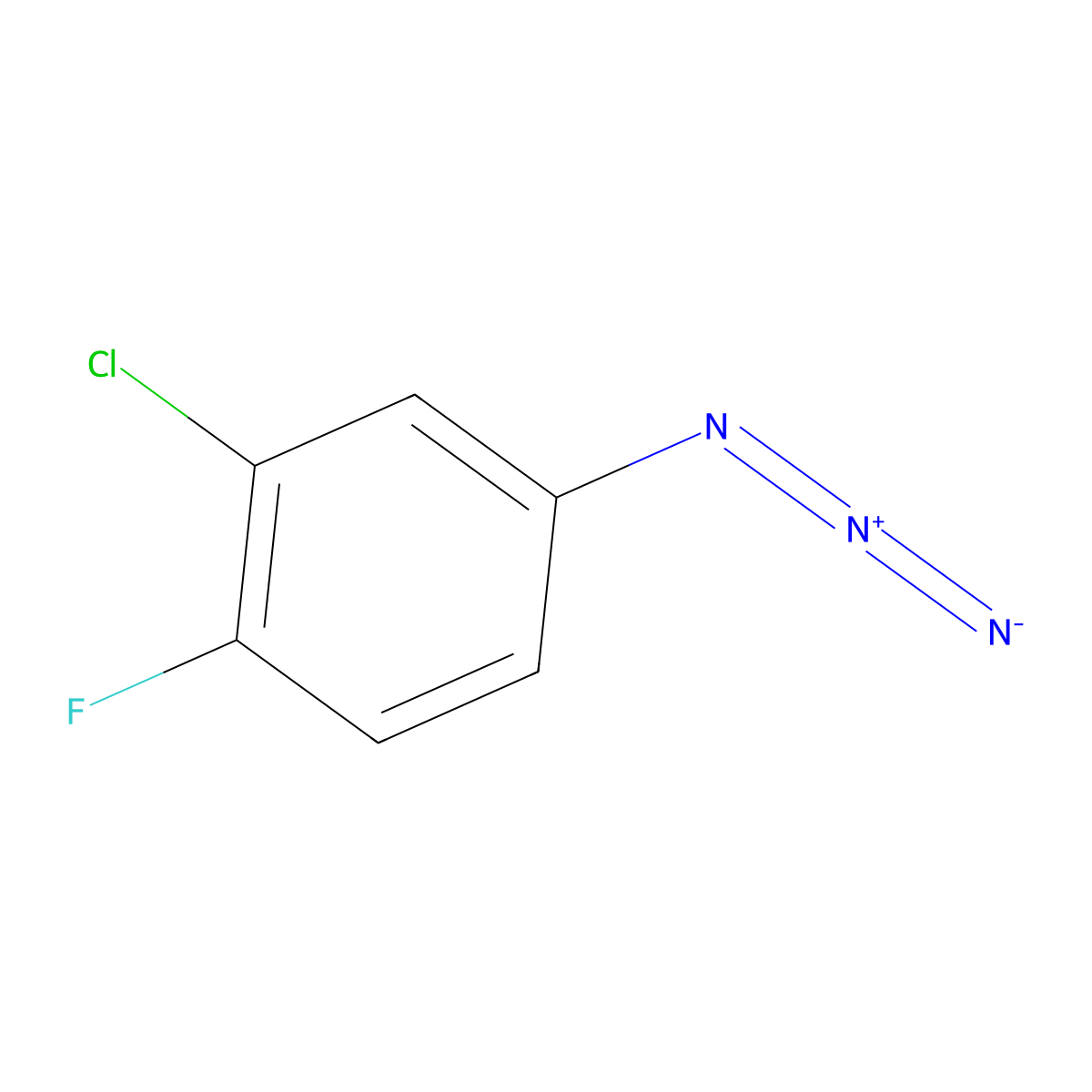4-Azido-2-chloro-1-fluorobenzene molecular structure, CAS 85862-85-7