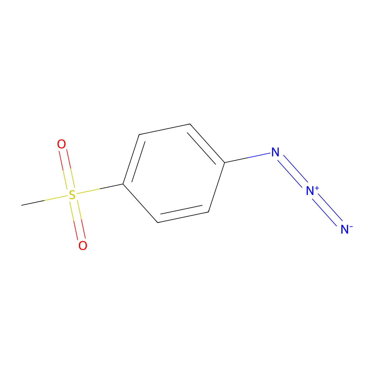 1-Azido-4-(methanesulfonyl)benzene molecular structure, CAS 85862-86-8