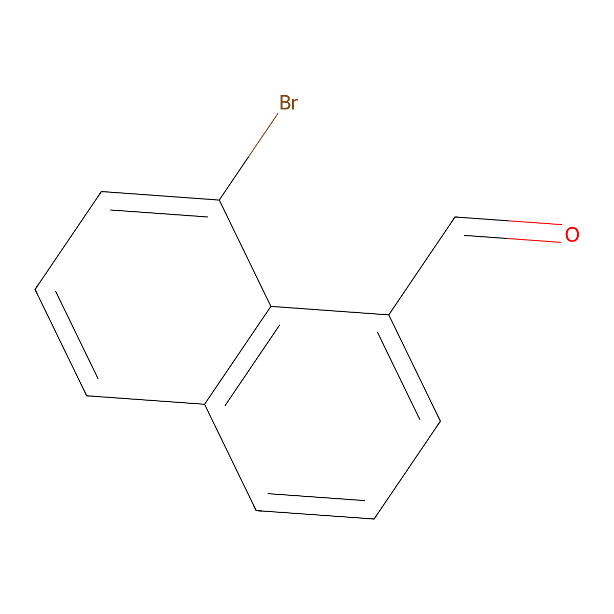 8-Bromonaphthalene-1-carbaldehyde molecular structure, CAS 85864-82-0