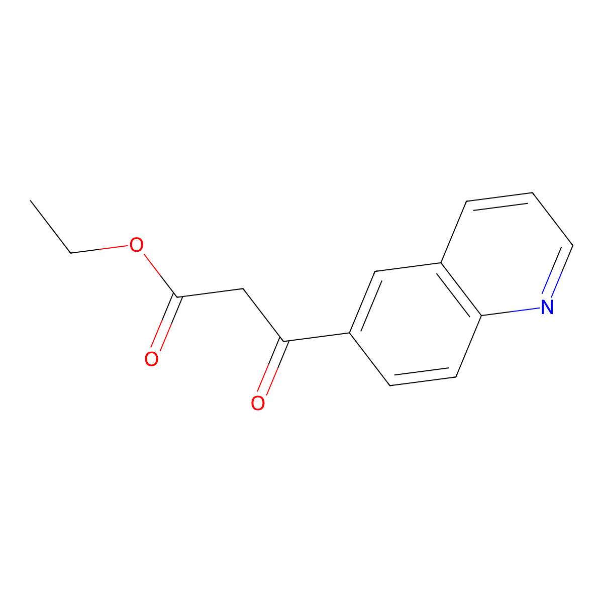 Ethyl 3-Oxo-3-(6-quinolyl)propanoate molecular structure, CAS 858646-09-0