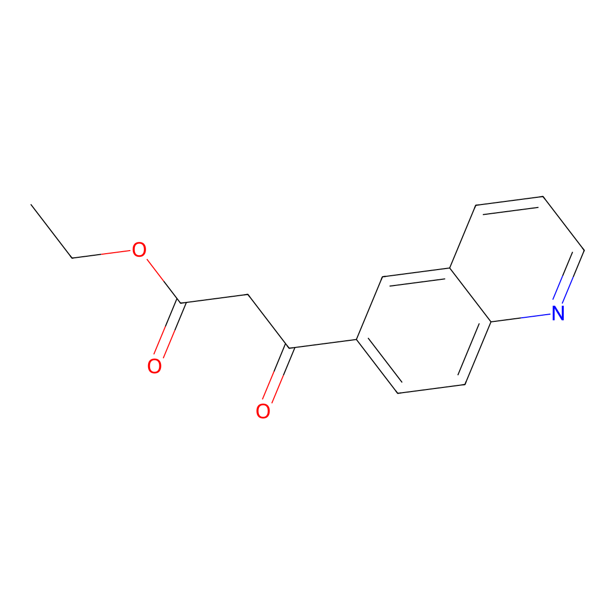 Ethyl 3-Oxo-3-(6-quinolyl)propanoate molecular structure, CAS 858646-09-0