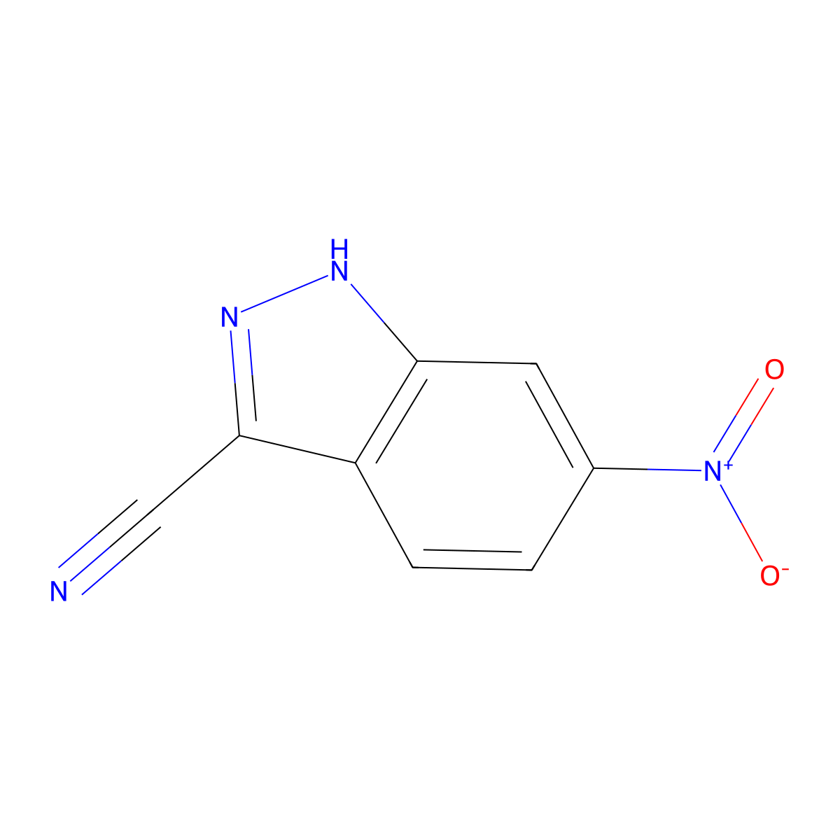 6-Nitro-1h-indazole-3-carbonitrile molecular structure, CAS 858661-74-2