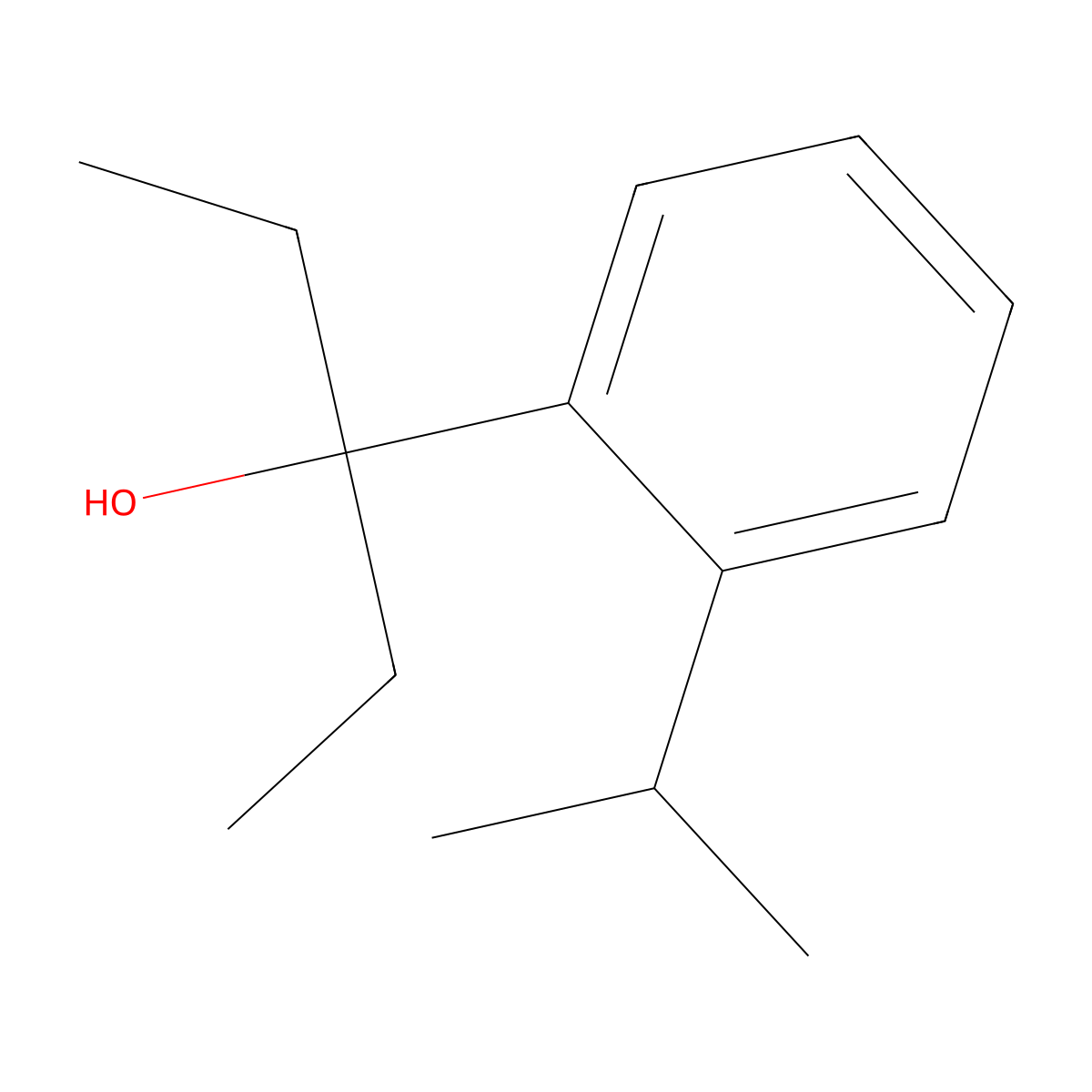 3-(2-iso-Propylphenyl)-3-pentanol molecular structure, CAS 858672-01-2