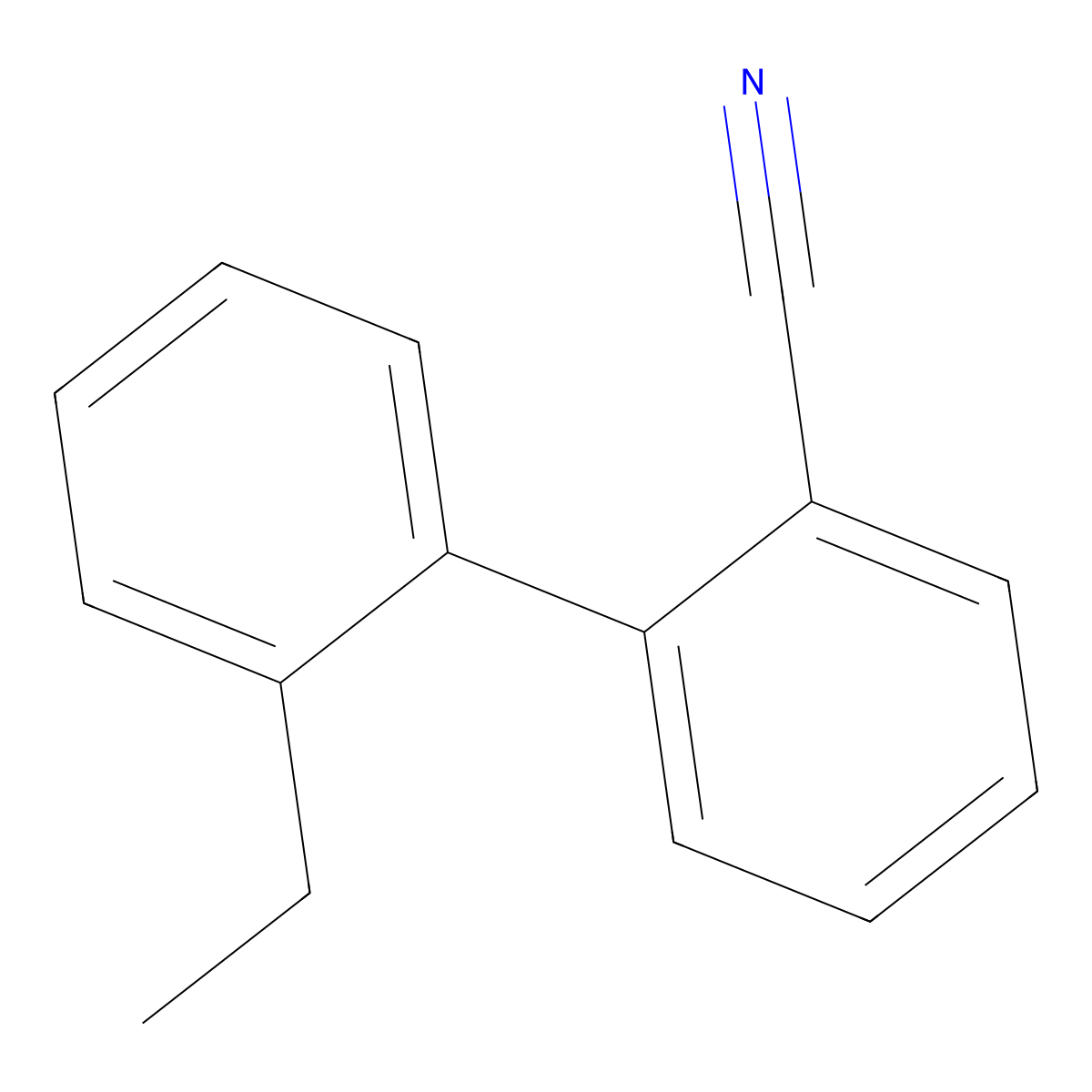 2'-Ethyl[1,1'-biphenyl]-2-carbonitrile molecular structure, CAS 858675-27-1