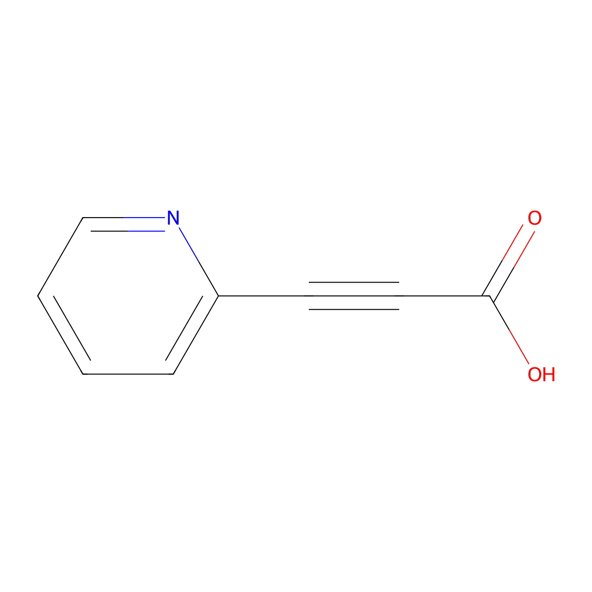 3-(Pyridin-2-yl)propiolic acid molecular structure, CAS 858678-71-4