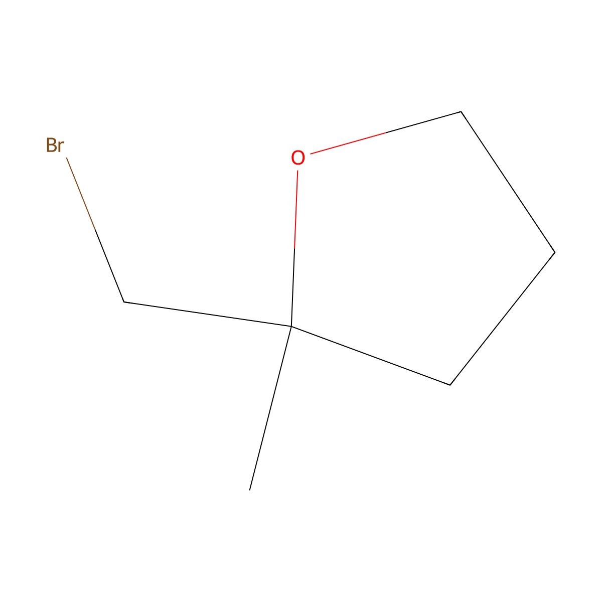 2-(Bromomethyl)-2-methyloxolane molecular structure, CAS 85870-23-1
