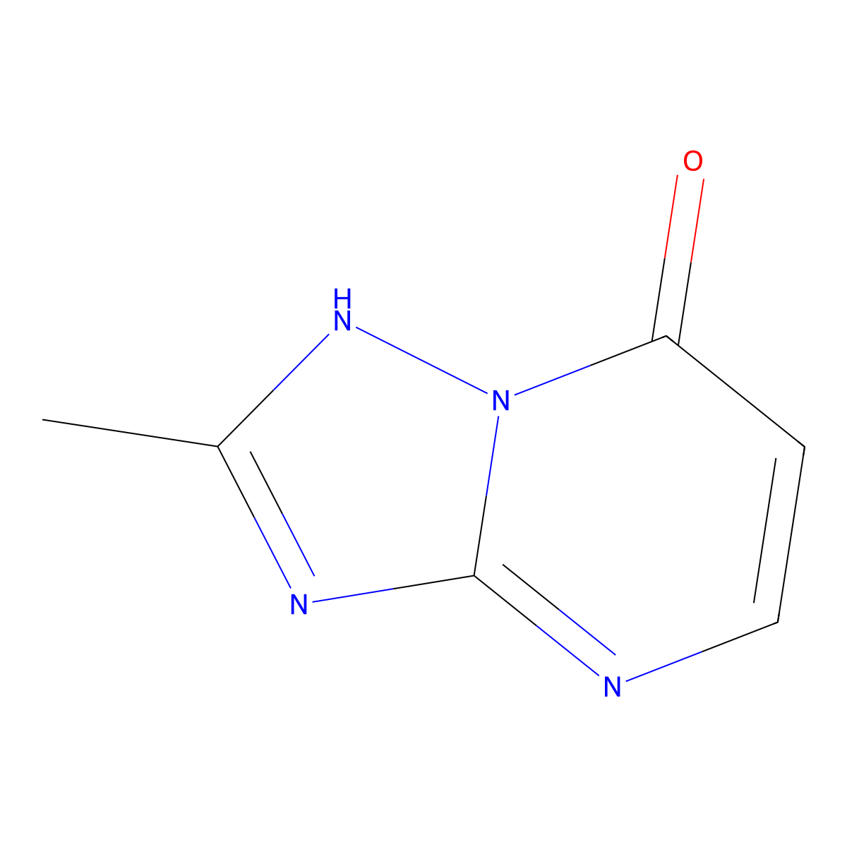 2-Methyl-(1,2,4)triazolo(1,5-a)pyrimidin-7-ol molecular structure, CAS 85871-91-6