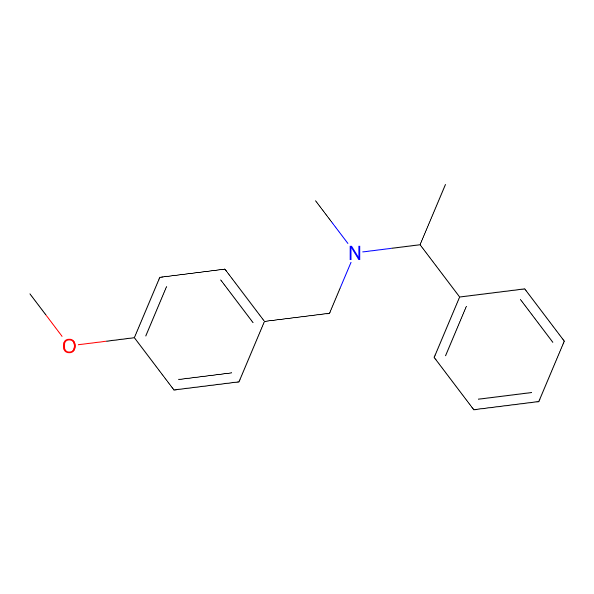 [(4-Methoxyphenyl)methyl](methyl)(1-phenylethyl)amine molecular structure, CAS 858710-16-4
