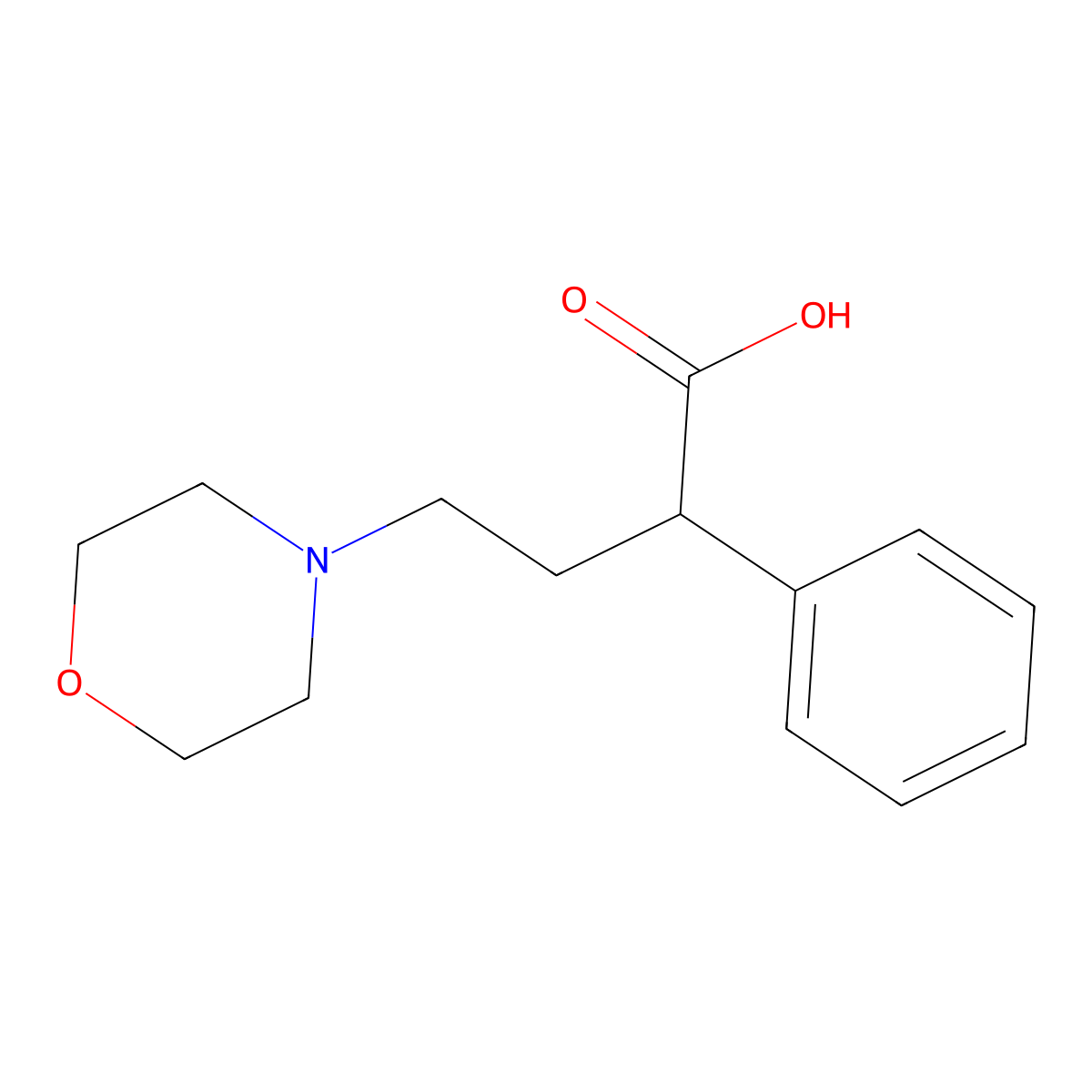 4-Morpholin-4-YL-2-phenyl-butyric acid molecular structure, CAS 858712-33-1