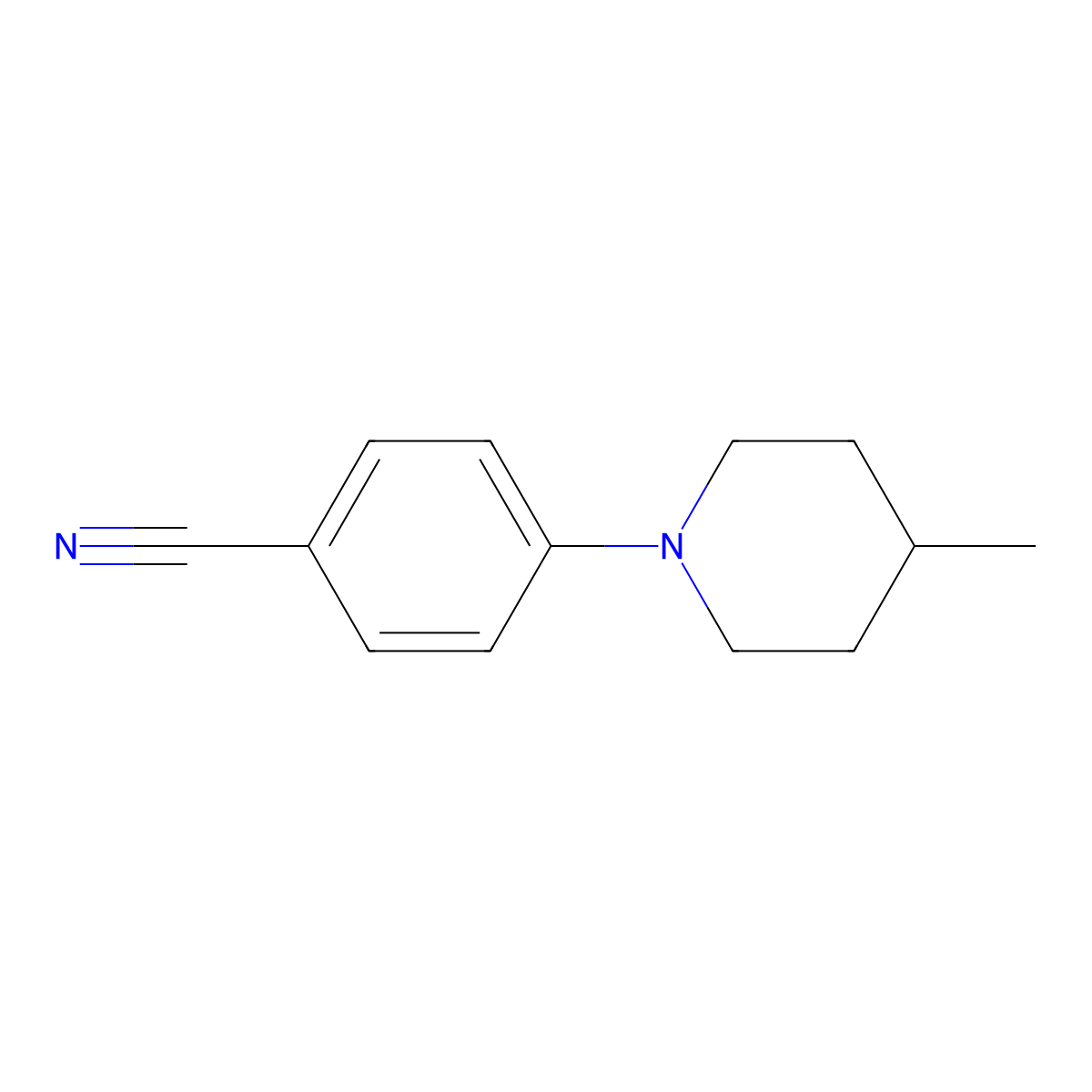 4-(4-Methyl-piperidin-1-yl)-benzonitrile molecular structure, CAS 85872-87-3