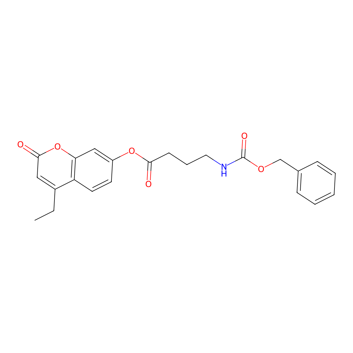 4-ethyl-2-oxo-2H-chromen-7-yl 4-{[(benzyloxy)carbonyl]amino}butanoate molecular structure, CAS 858741-51-2