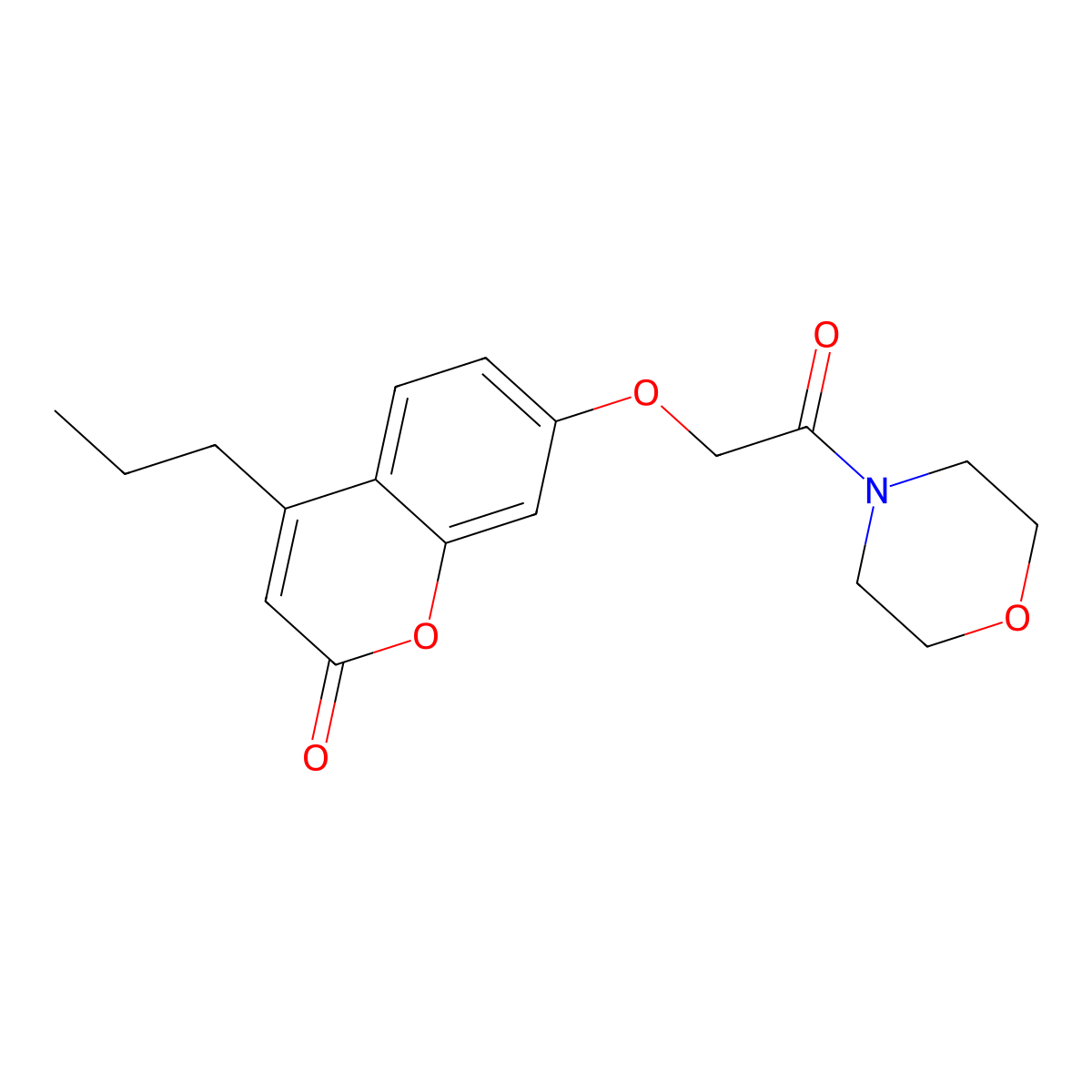 7-(2-morpholino-2-oxoethoxy)-4-propyl-2H-chromen-2-one molecular structure, CAS 858744-74-8