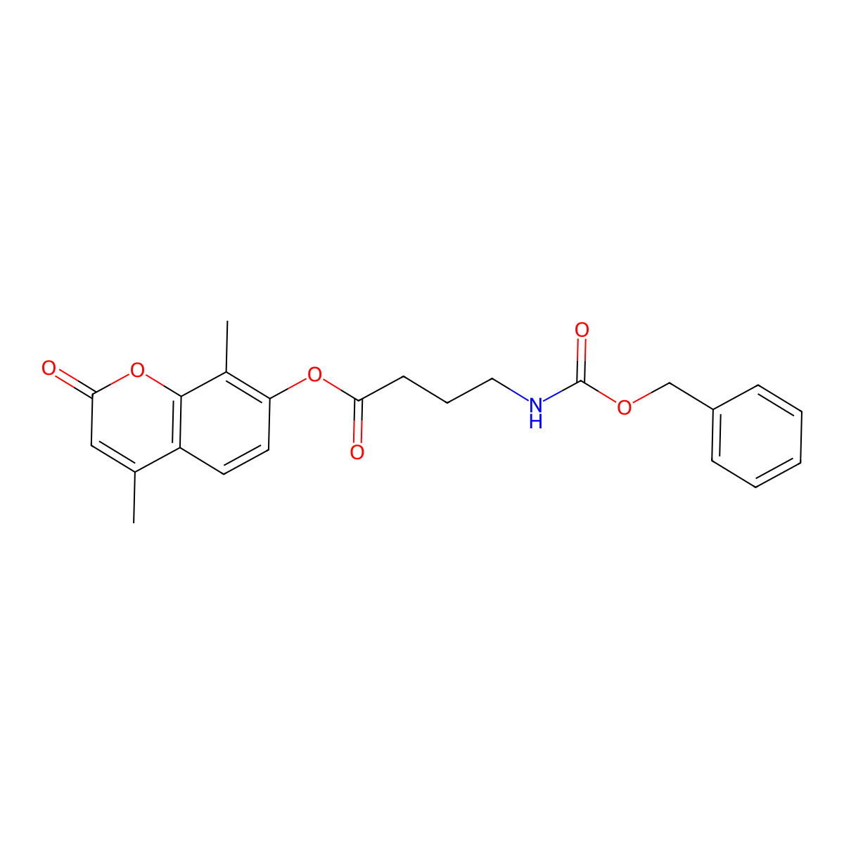 4,8-dimethyl-2-oxo-2H-chromen-7-yl 4-{[(benzyloxy)carbonyl]amino}butanoate molecular structure, CAS 858747-27-0