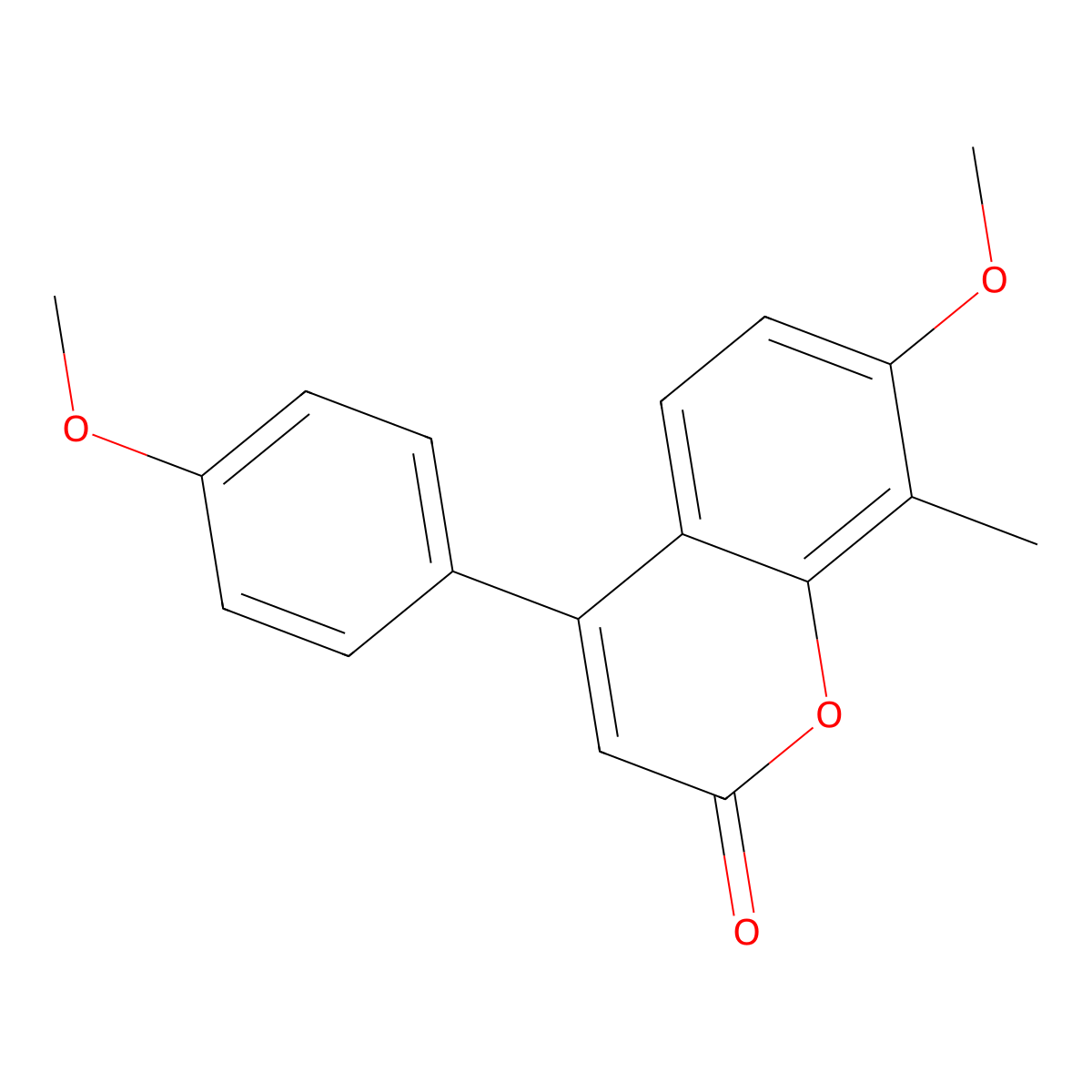 7-methoxy-4-(4-methoxyphenyl)-8-methyl-2H-chromen-2-one molecular structure, CAS 858747-64-5