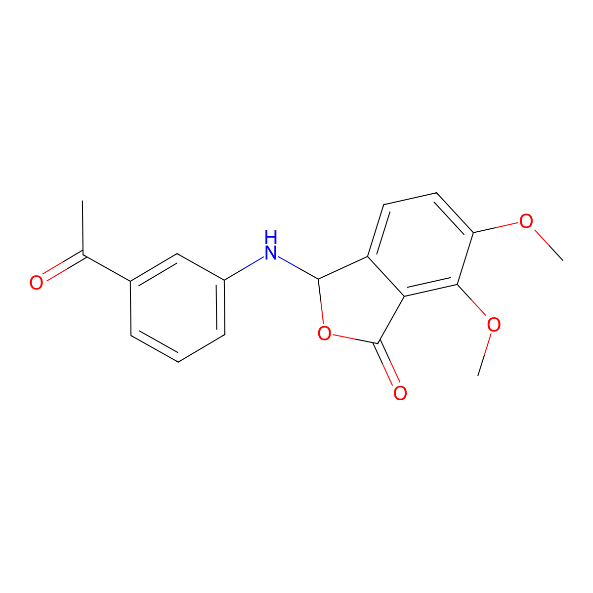 3-[(3-acetylphenyl)amino]-6,7-dimethoxy-2-benzofuran-1(3H)-one molecular structure, CAS 858748-42-2