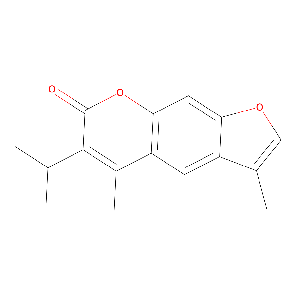 6-isopropyl-3,5-dimethyl-7H-furo[3,2-g]chromen-7-one molecular structure, CAS 858750-78-4