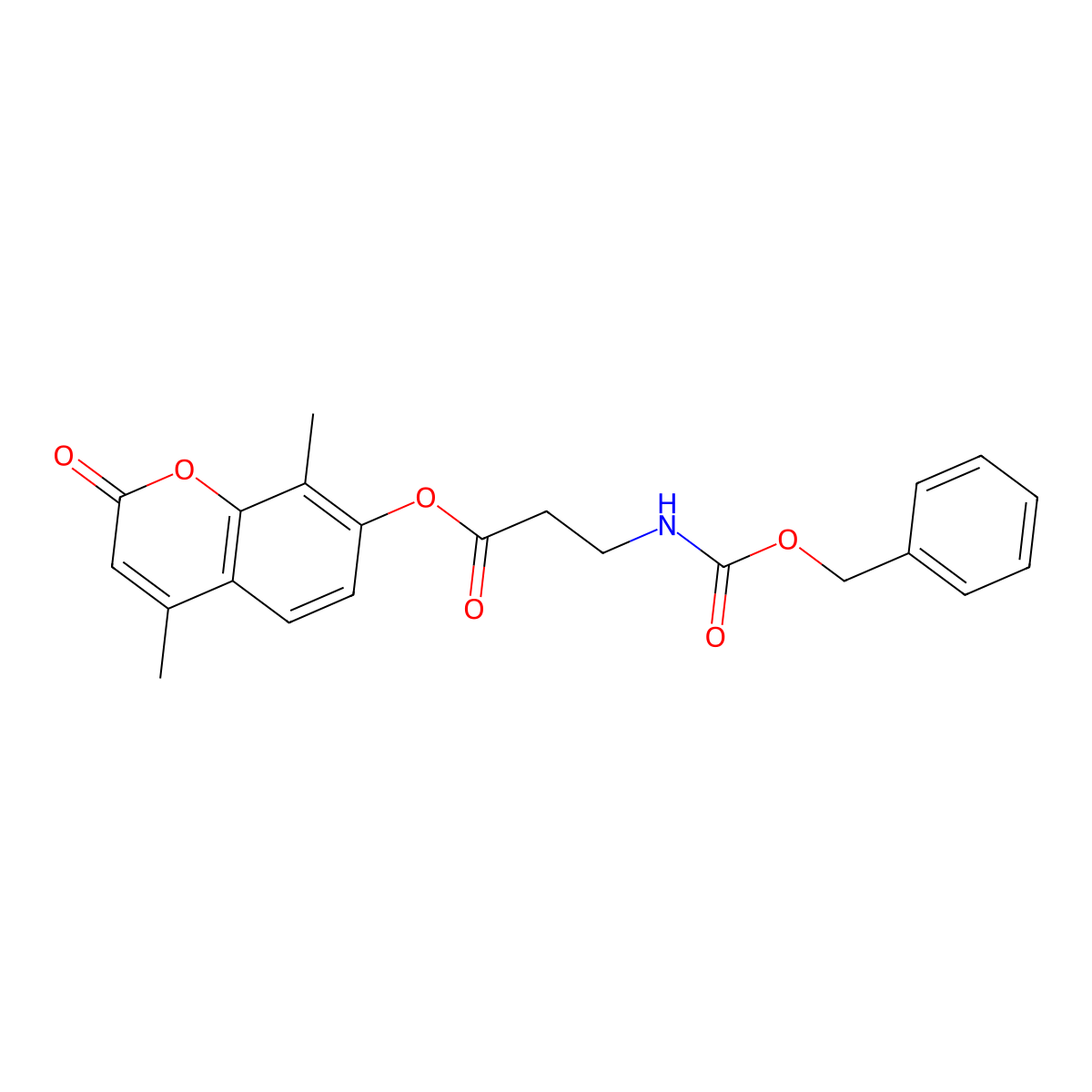 4,8-dimethyl-2-oxo-2H-chromen-7-yl N-[(benzyloxy)carbonyl]-beta-alaninate molecular structure, CAS 858750-98-8