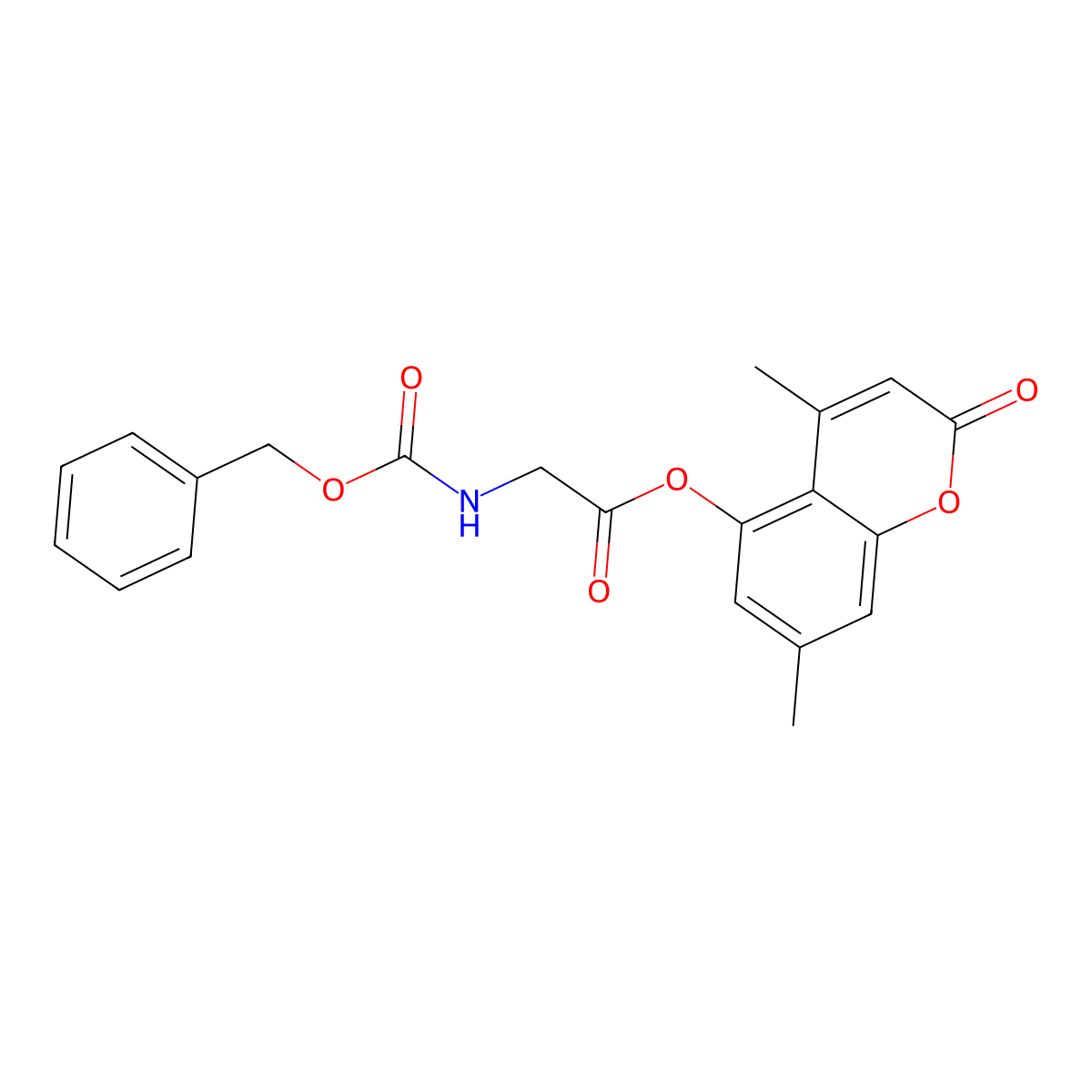 4,7-dimethyl-2-oxo-2H-chromen-5-yl N-[(benzyloxy)carbonyl]glycinate molecular structure, CAS 858752-75-7