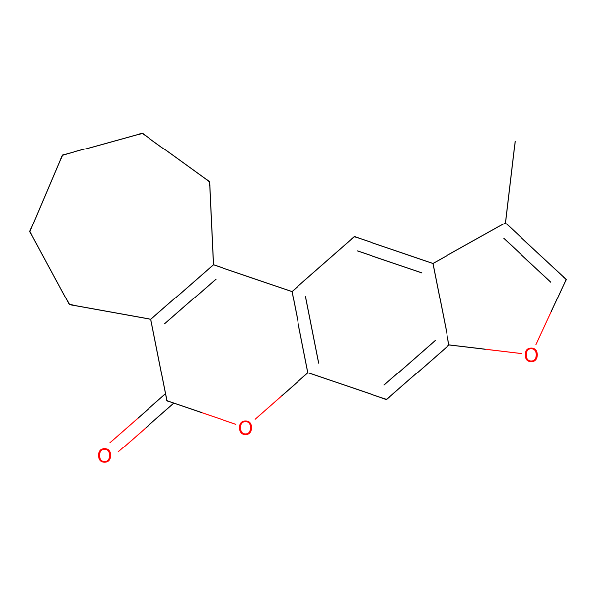 3-Methyl-5,6-pentano-7H-furo[3,2-g][1]benzopyran-7-one molecular structure, CAS 858753-17-0