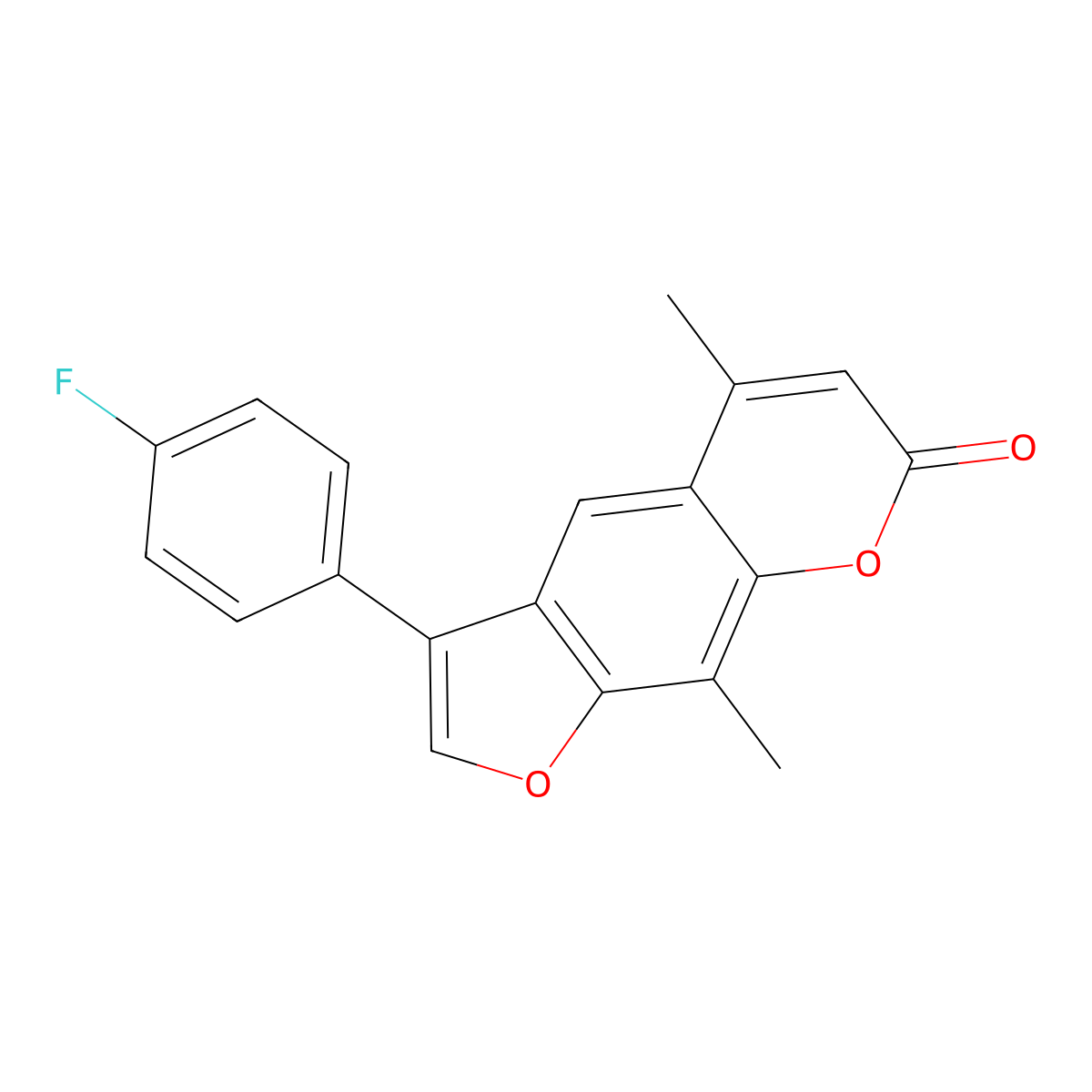 3-(4-fluorophenyl)-5,9-dimethyl-7H-furo[3,2-g]chromen-7-one molecular structure, CAS 858753-91-0