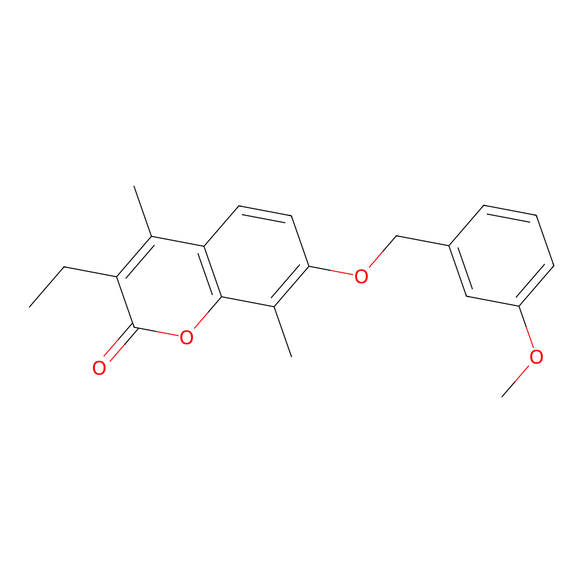 3-ethyl-7-[(3-methoxybenzyl)oxy]-4,8-dimethyl-2H-chromen-2-one molecular structure, CAS 858754-06-0
