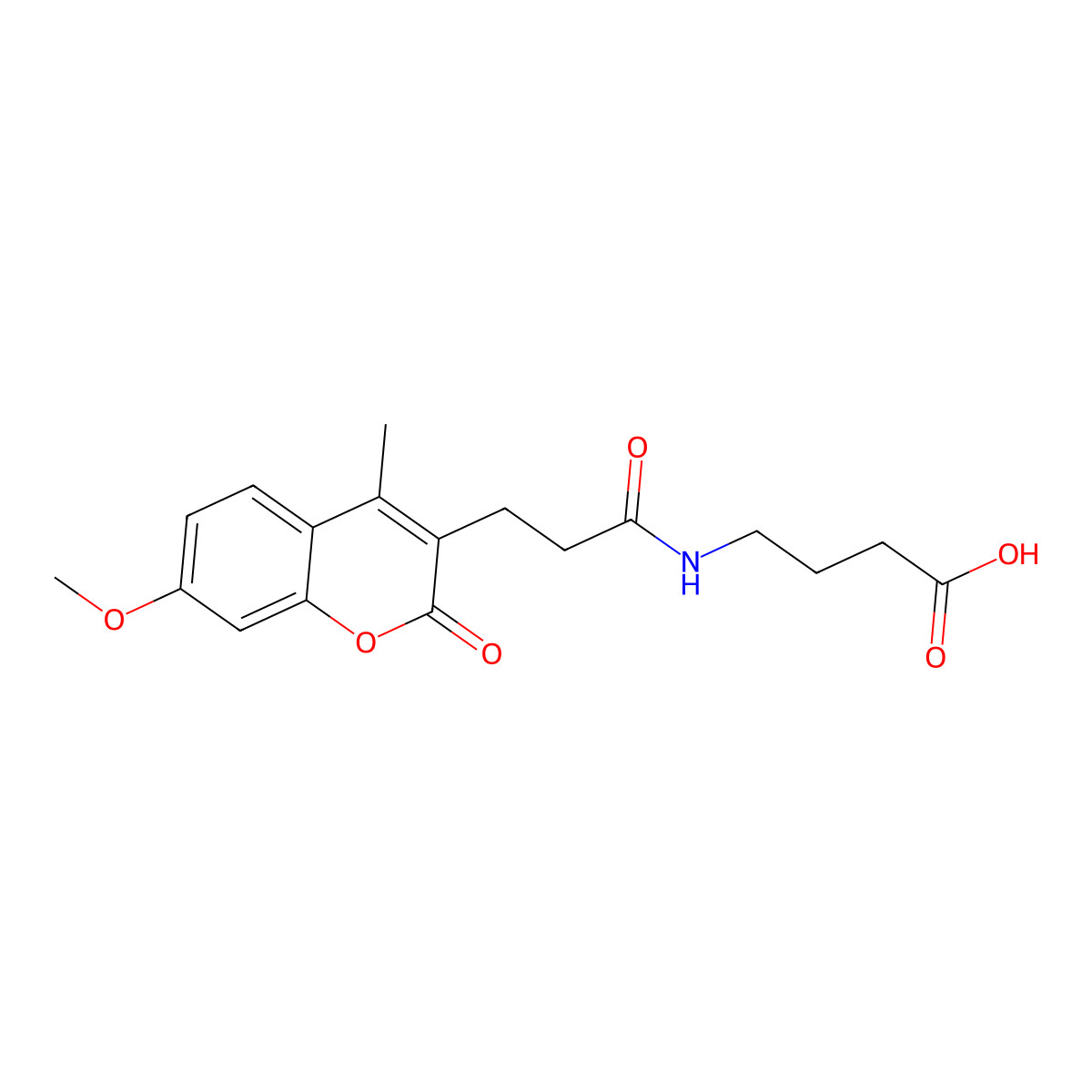 4-{[3-(7-methoxy-4-methyl-2-oxo-2H-chromen-3-yl)propanoyl]amino}butanoic acid molecular structure, CAS 858755-22-3