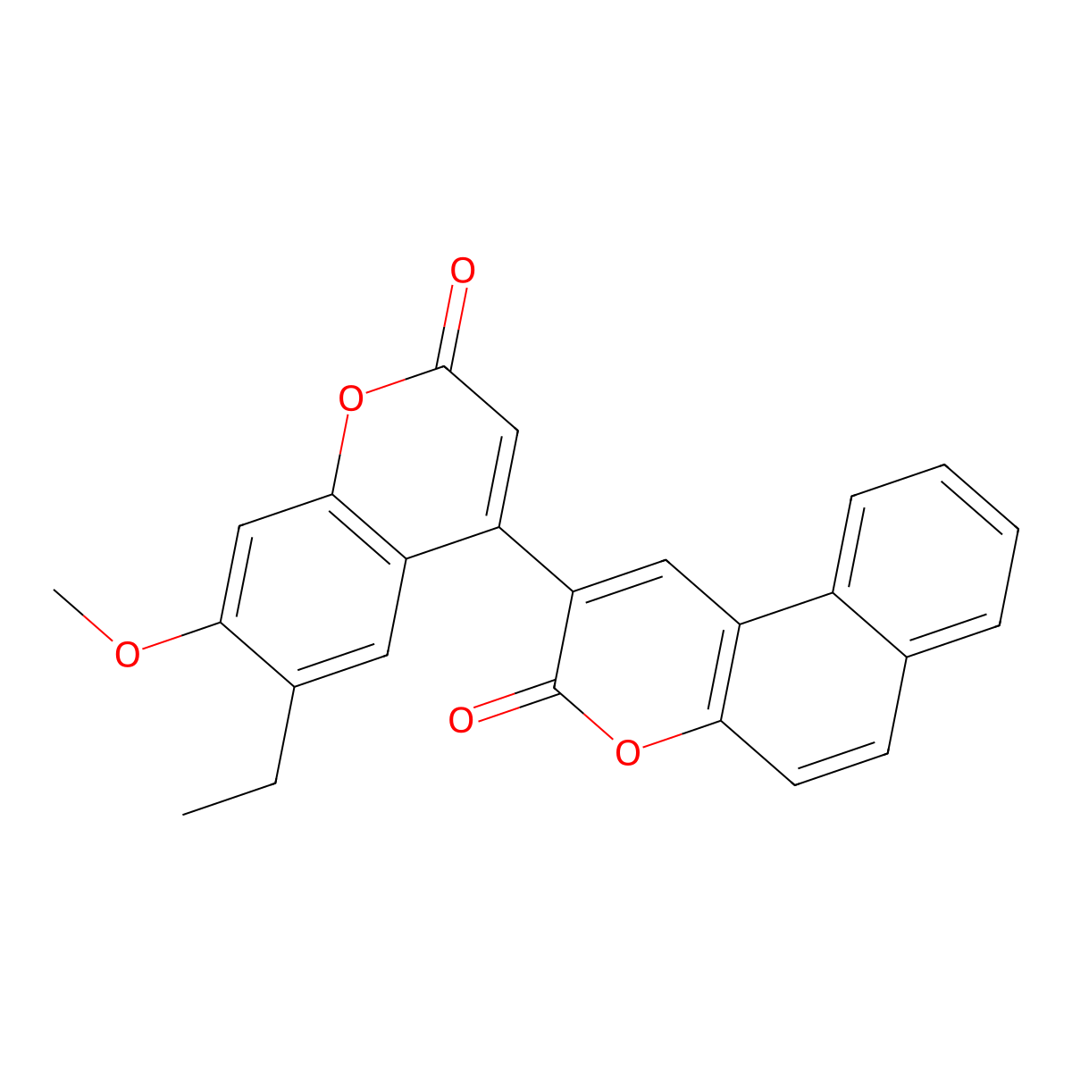 2-(6-ethyl-7-methoxy-2-oxo-2H-chromen-4-yl)-3H-benzo[f]chromen-3-one molecular structure, CAS 858755-67-6