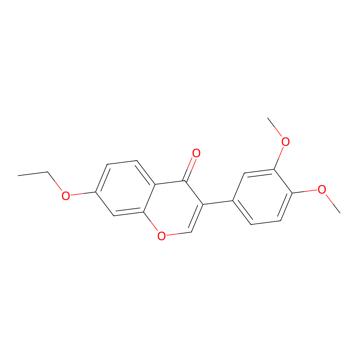 3-(3,4-dimethoxyphenyl)-7-ethoxy-4H-chromen-4-one molecular structure, CAS 858756-96-4