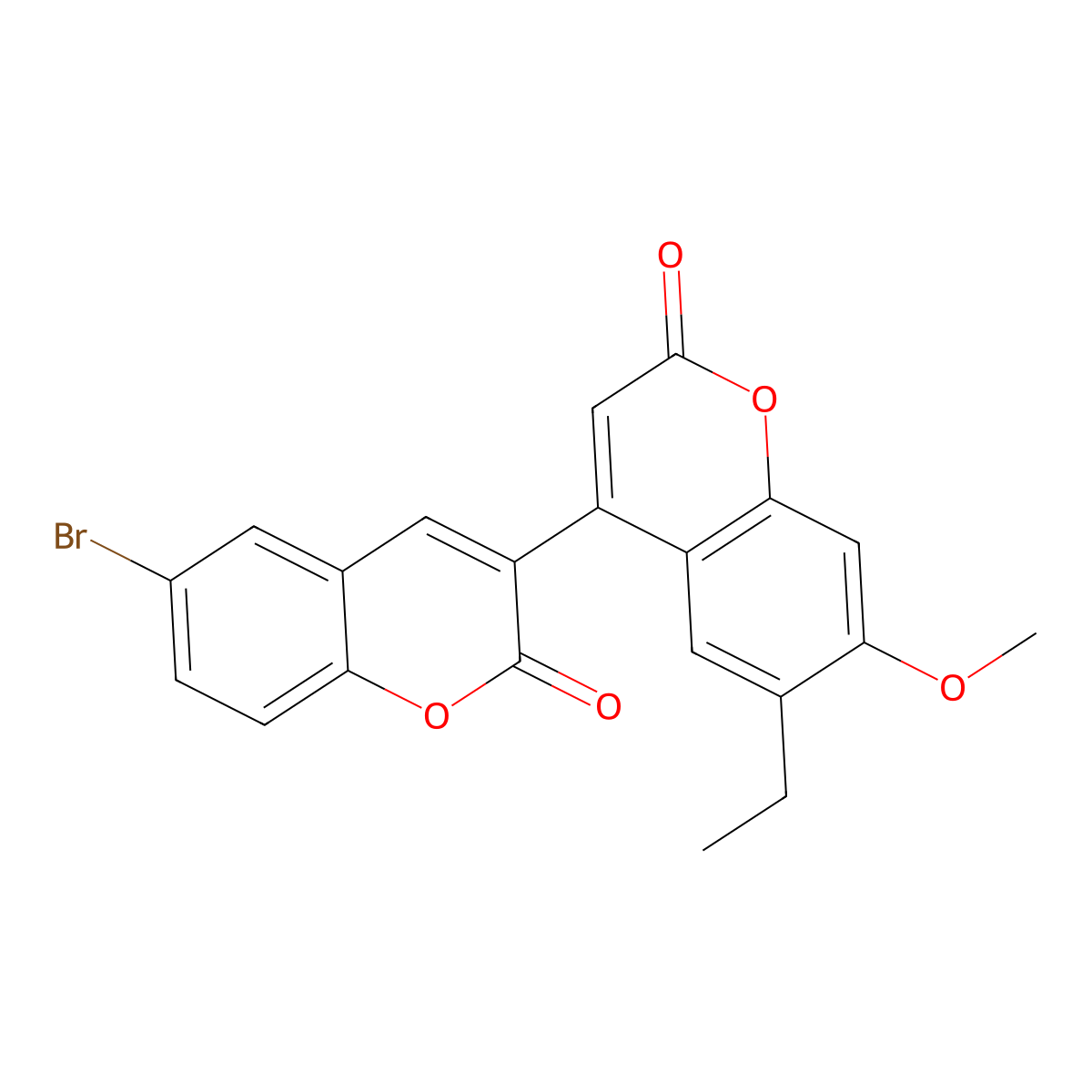 4-(6-bromo-2-oxo-2H-chromen-3-yl)-6-ethyl-7-methoxy-2H-chromen-2-one molecular structure, CAS 858759-45-2