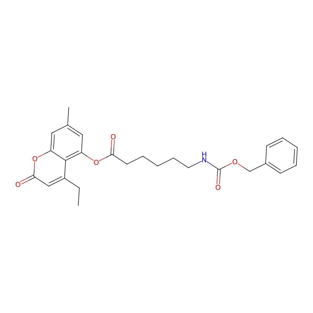 4-ethyl-7-methyl-2-oxo-2H-chromen-5-yl 6-{[(benzyloxy)carbonyl]amino}hexanoate molecular structure, CAS 858759-72-5